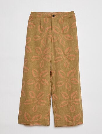 Pantaloni larghi con stampa