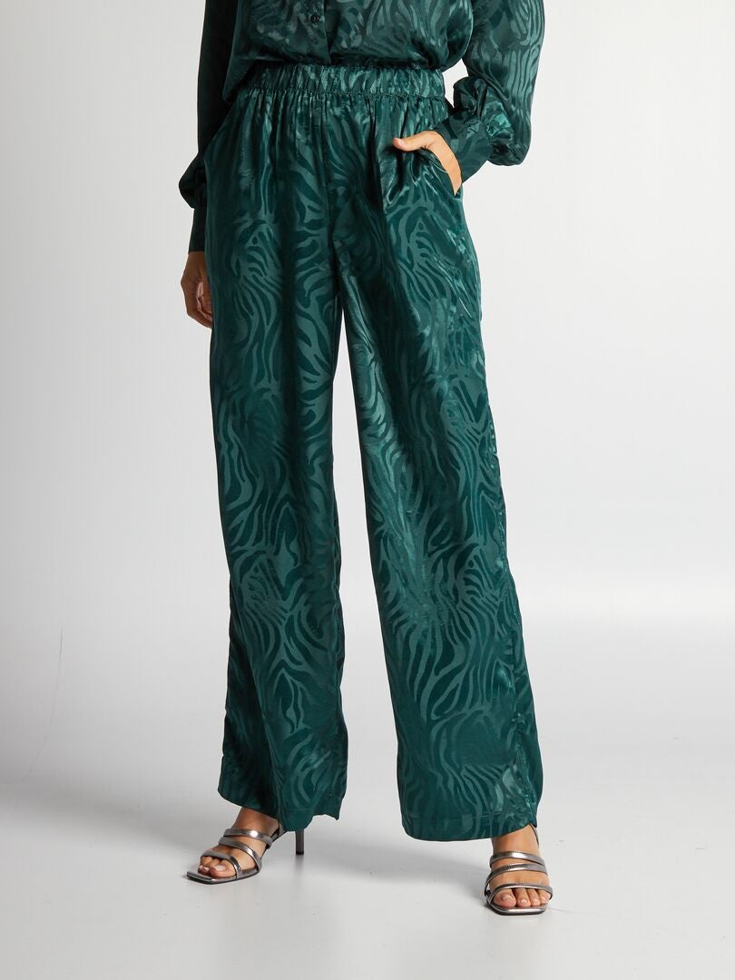 DKNY Pantaloni Larghi Logo Bolli Metallici – Track Pants Con Tasche, In Misto Cotone/poly, Stile Athleisure Urban Chic