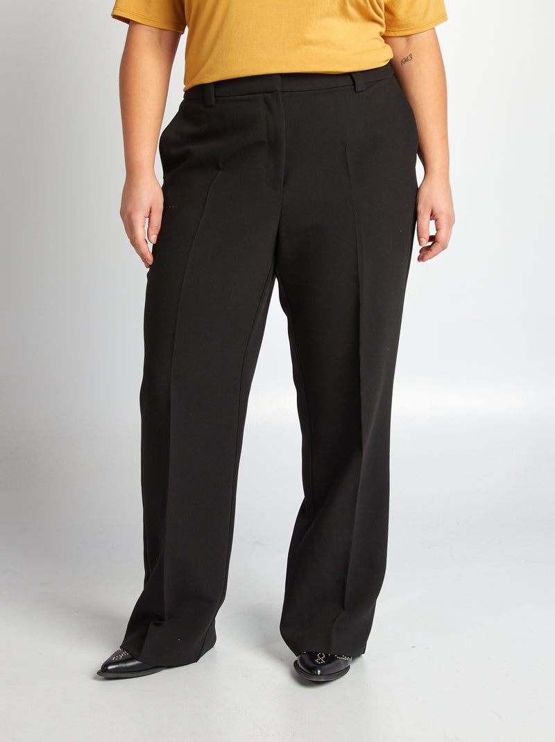 Pantaloni larghi da completo nero - Kiabi