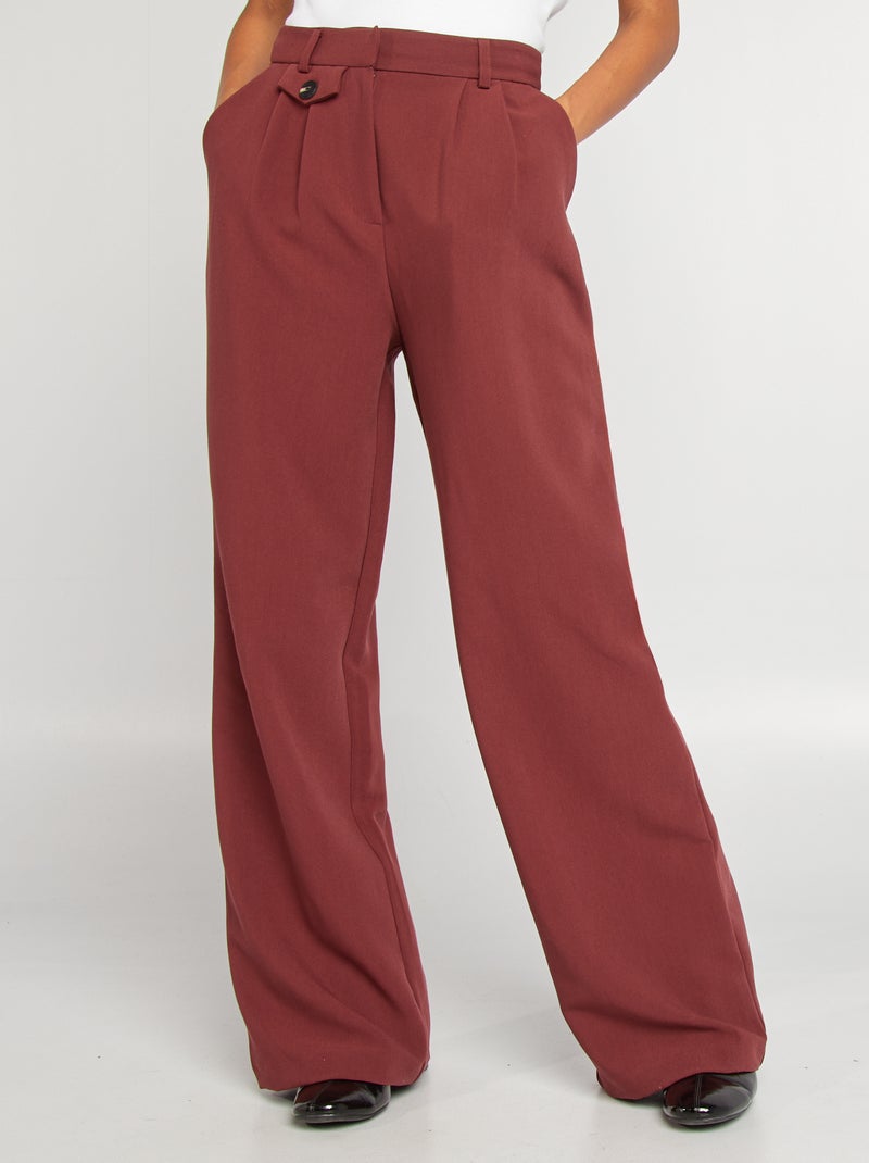 Pantaloni larghi da completo ROSSO - Kiabi
