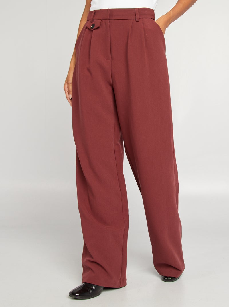 Pantaloni larghi da completo ROSSO - Kiabi
