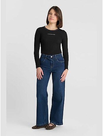 Pantaloni larghi e larghi in denim lexygi