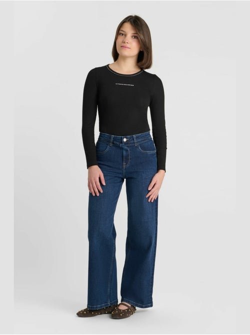 Pantaloni larghi e larghi in denim lexygi - Kiabi Pantaloni larghi e larghi in denim lexygi - Kiabi
