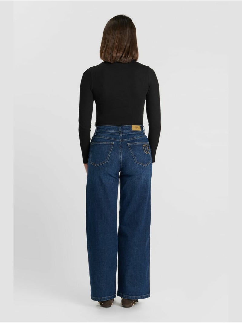 Pantaloni larghi e larghi in denim lexygi Blu - Kiabi