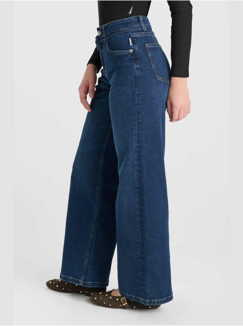Pantaloni larghi e larghi in denim lexygi Blu - Kiabi