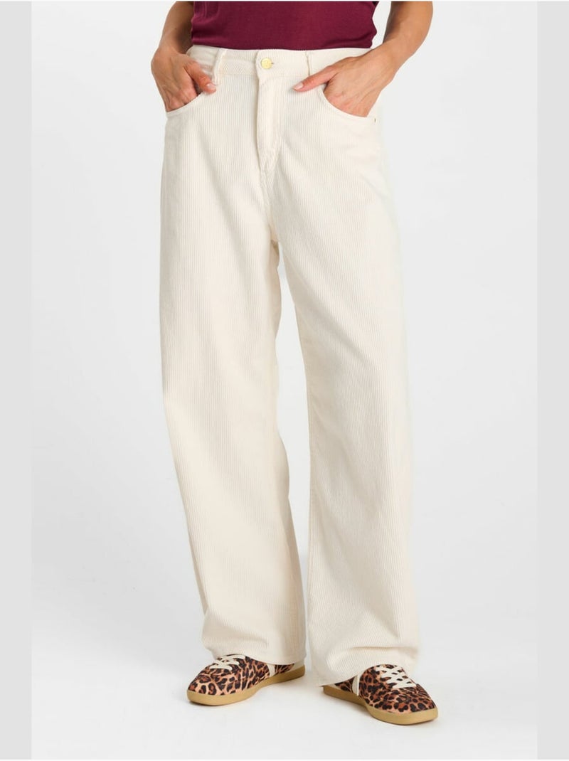 Pantaloni larghi e larghi rinavelv Bianco - Kiabi