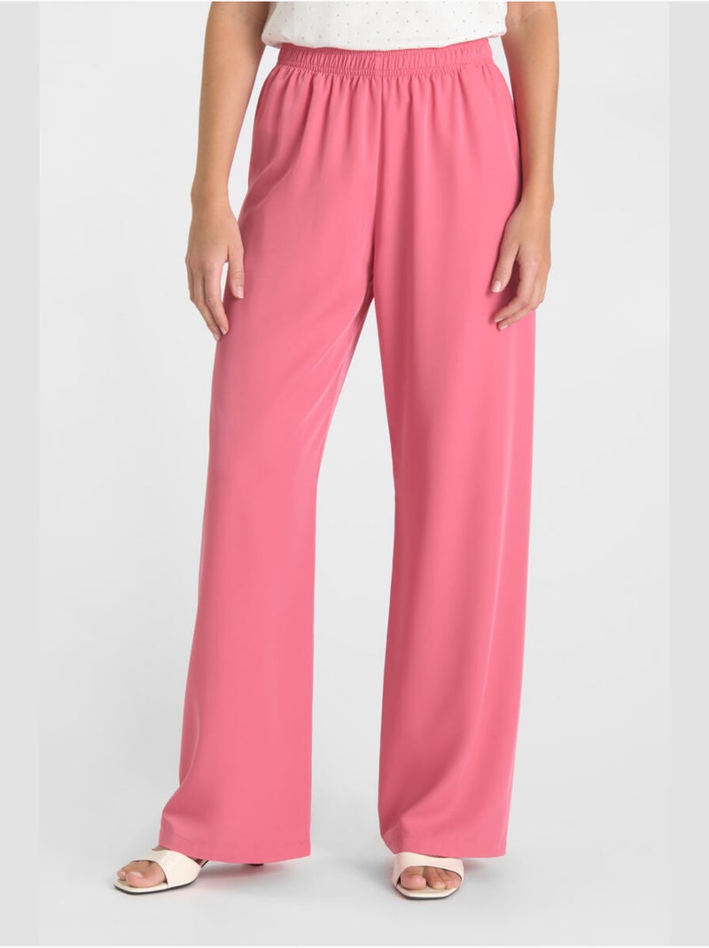 Pantaloni larghi e larghi SIDIA Rosa - Kiabi