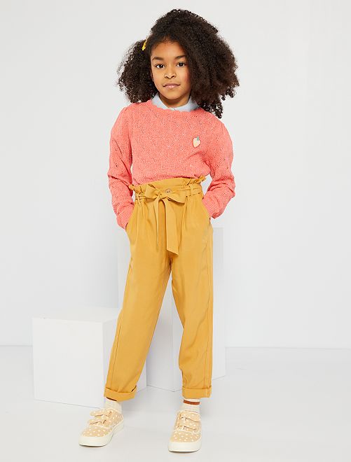 Pantaloni larghi e leggeri - BEIGE - Kiabi - 15.00€