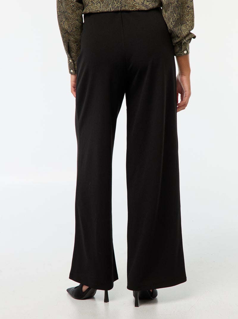 Pantaloni Larghi Da Completo - Nero - Taglie Forti - Donna - 25.00