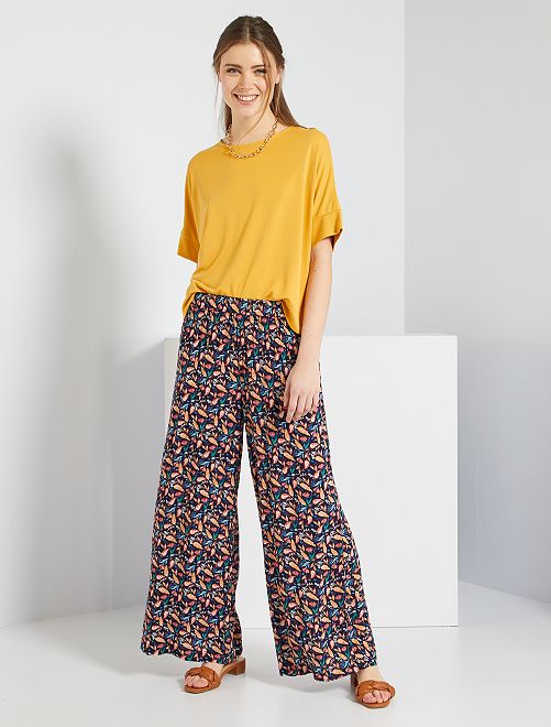 Pantaloni larghi fluidi - BLU - Kiabi - 18.00€