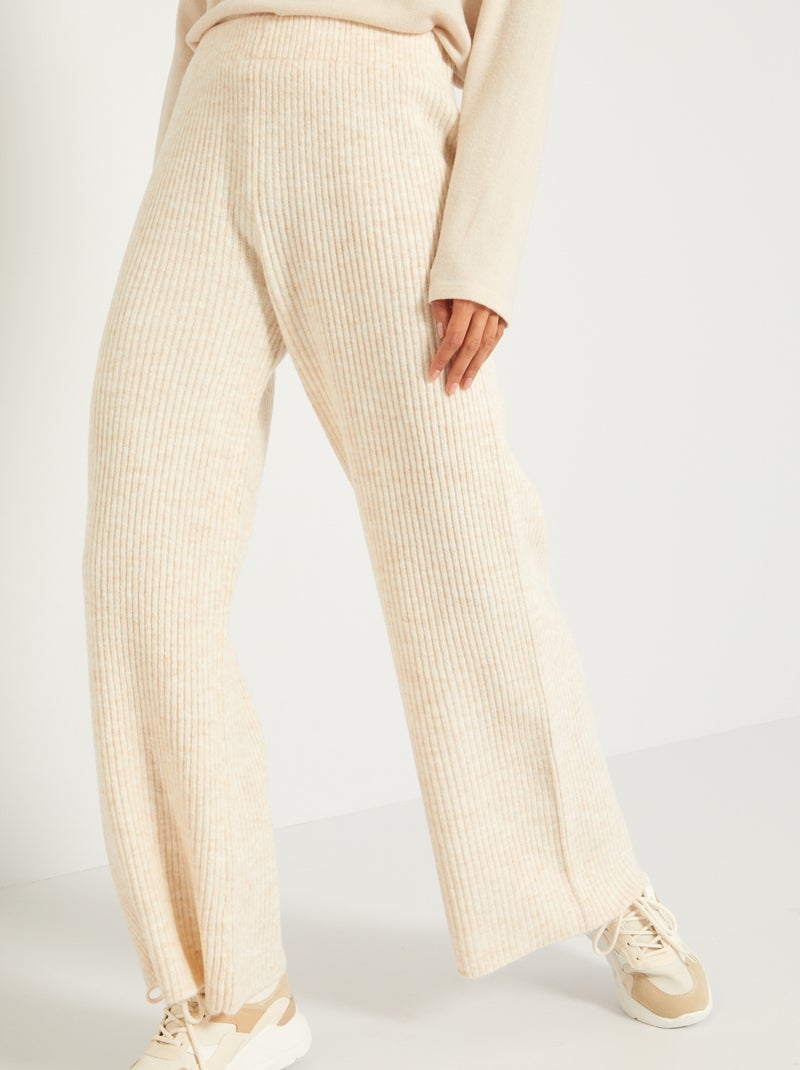 Pantaloni larghi homewear BEIGE - Kiabi
