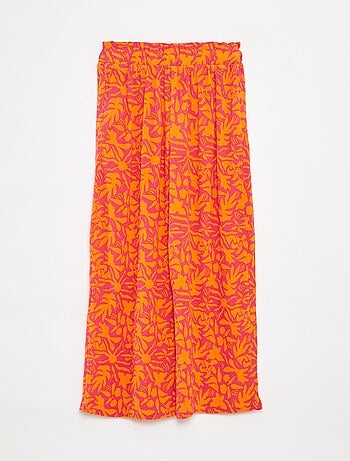 Pantaloni larghi in crêpe