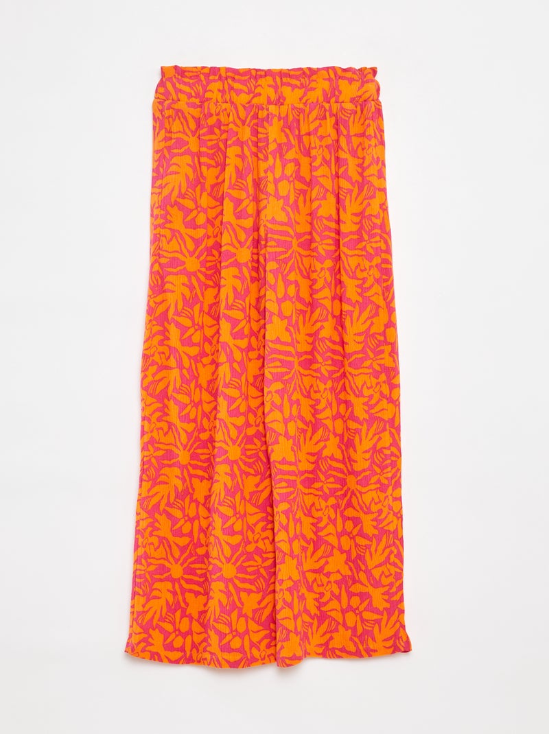 Pantaloni larghi in crêpe Rosa - Kiabi
