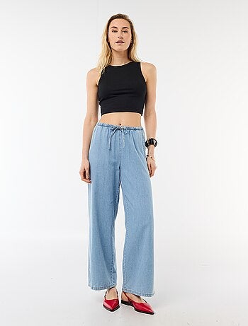 Pantaloni larghi in denim