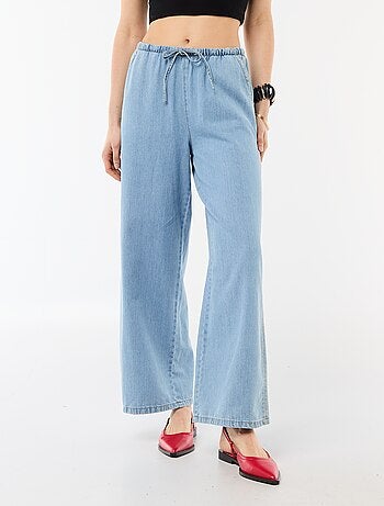 Pantaloni larghi in denim