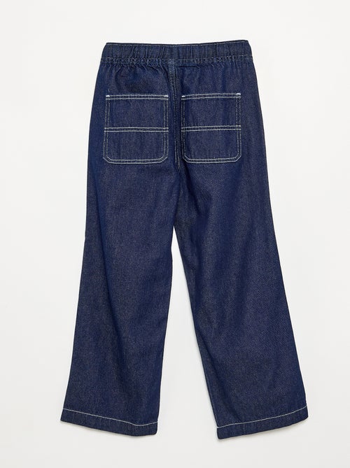 Pantaloni larghi in denim - Kiabi Pantaloni larghi in denim - Kiabi