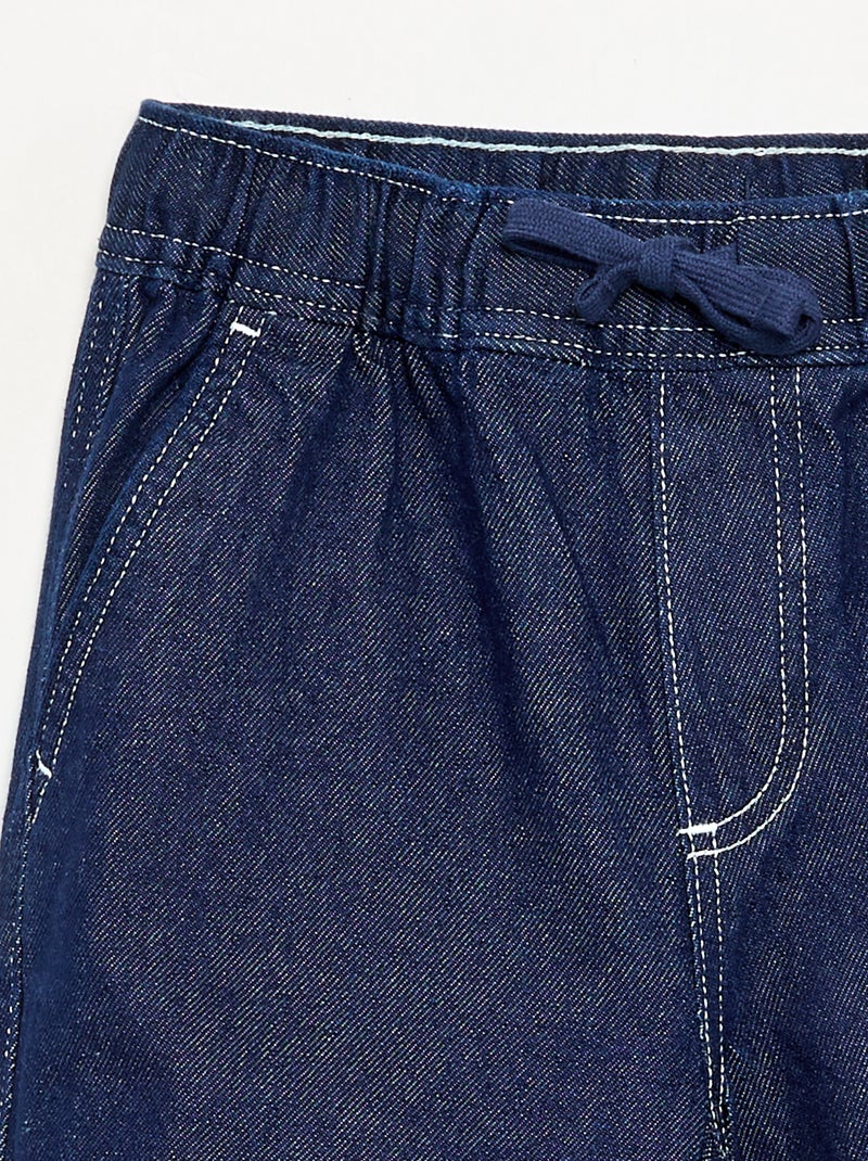 Pantaloni larghi in denim Blu - Kiabi