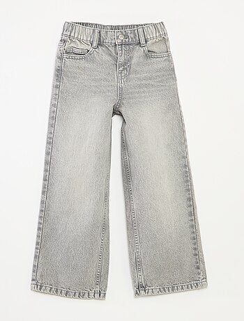Pantaloni larghi in denim con 5 tasche
