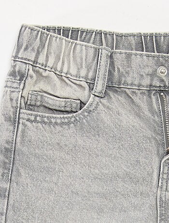 Pantaloni larghi in denim con 5 tasche