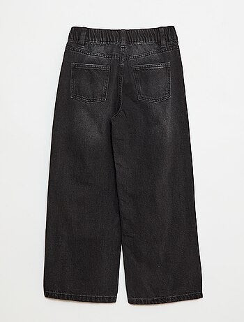 Pantaloni larghi in denim con 5 tasche
