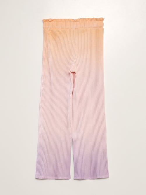 Pantaloni larghi in maglia a coste - Kiabi