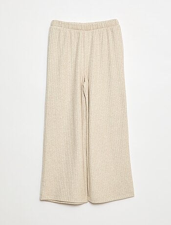 Pantaloni larghi in maglia