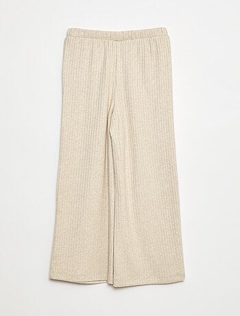 Pantaloni larghi in maglia