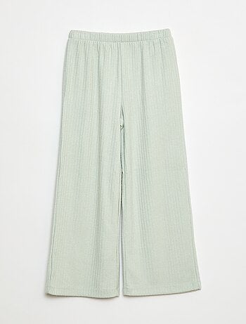 Pantaloni larghi in maglia