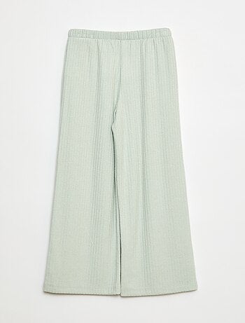 Pantaloni larghi in maglia