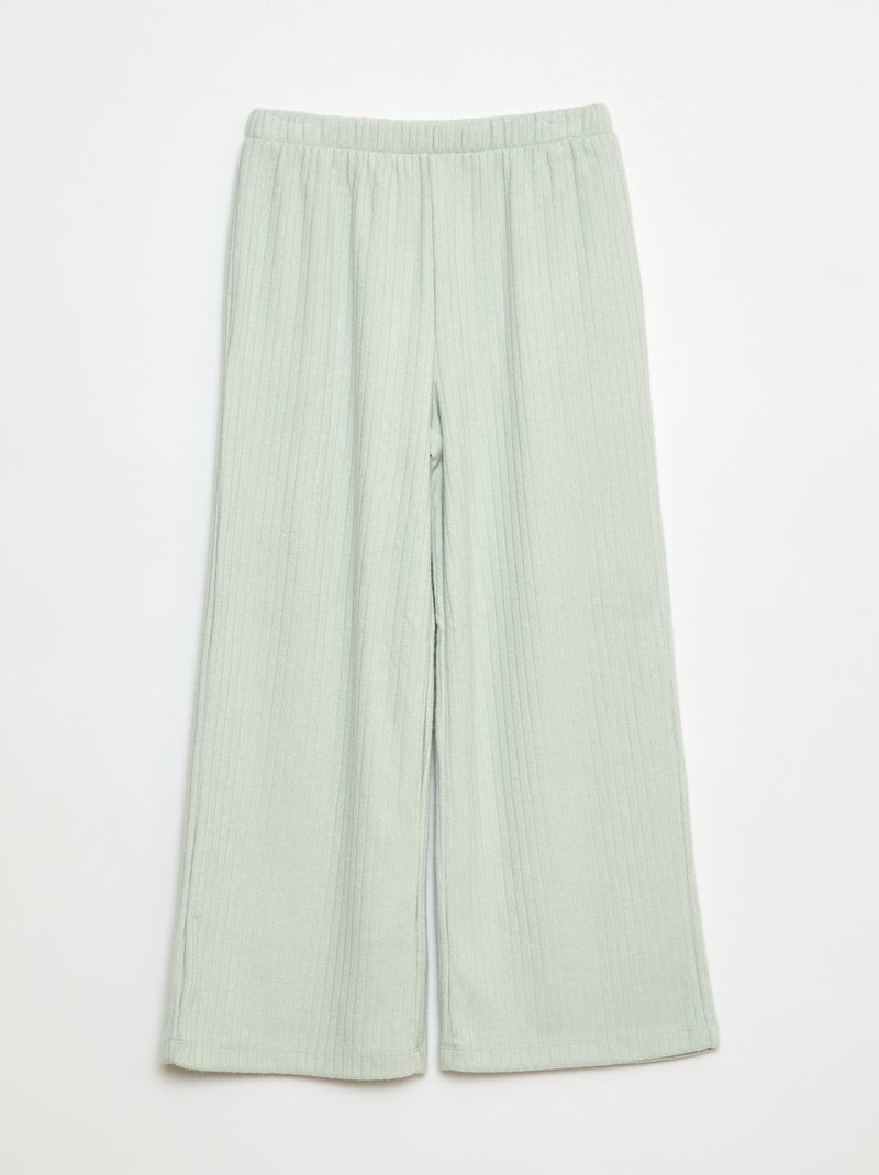 Pantaloni larghi in maglia Blu - Kiabi
