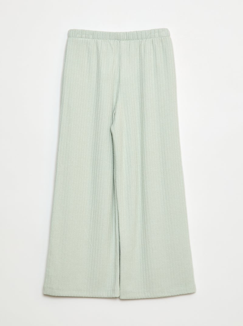 Pantaloni larghi in maglia Blu - Kiabi