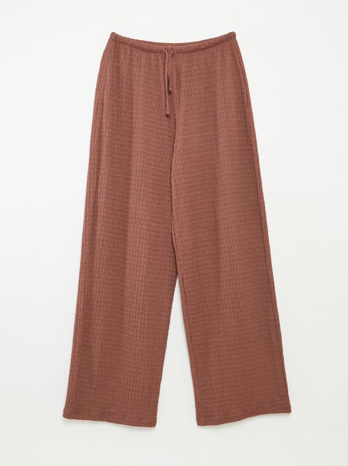 Pantaloni larghi in maglia crêpe - Kiabi