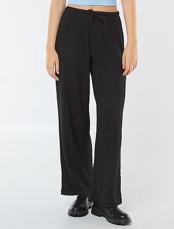 Pantaloni larghi in maglia crêpe