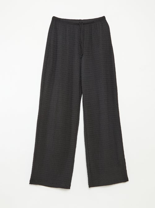 Pantaloni larghi in maglia crêpe - Kiabi