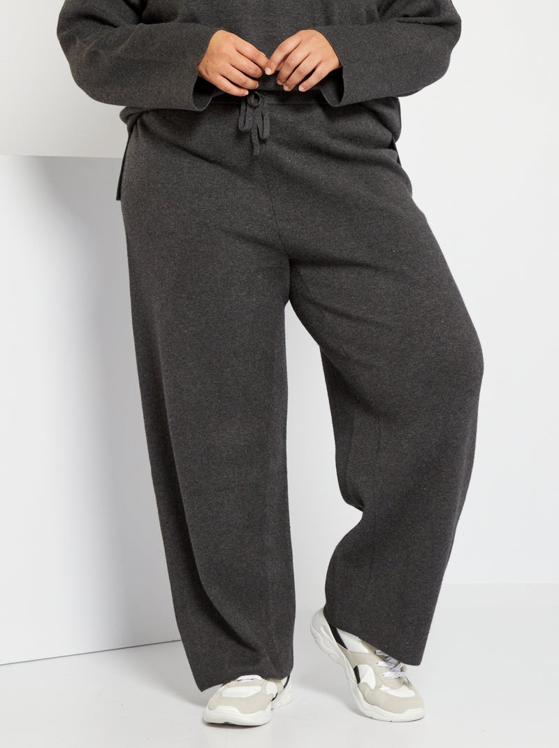 Pantaloni larghi in maglia GRIGIO - Kiabi