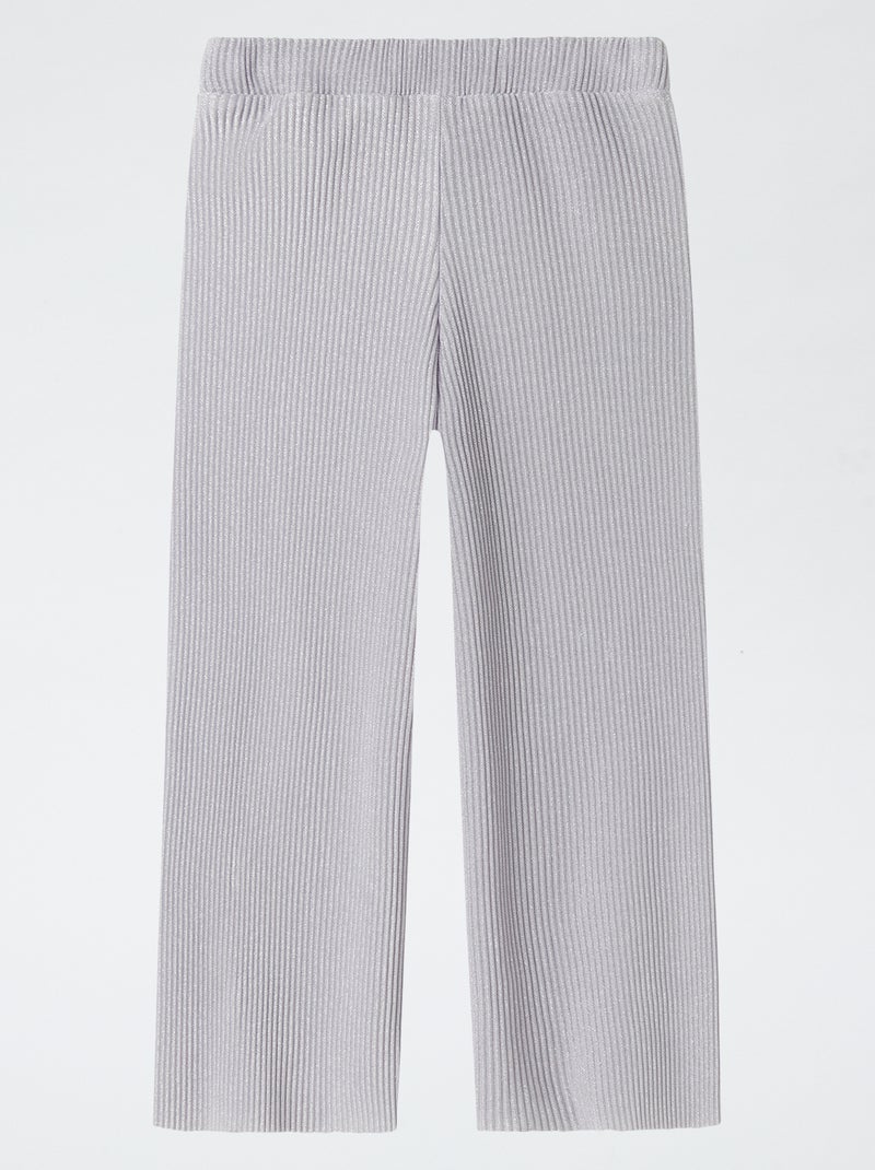 Pantaloni larghi in maglia lurex 'Guppy' VIOLA - Kiabi