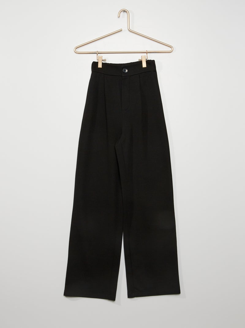 Pantaloni larghi in maglia Nero - Kiabi