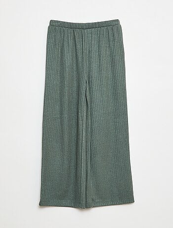 Pantaloni larghi in maglia