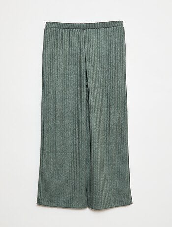 Pantaloni larghi in maglia