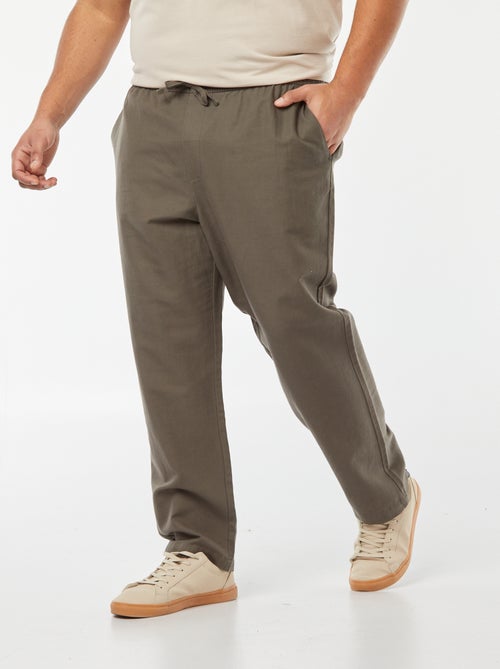 Lino Pantaloni Estivi Economici Pantalone Lino Uomo Elegante CMTOP