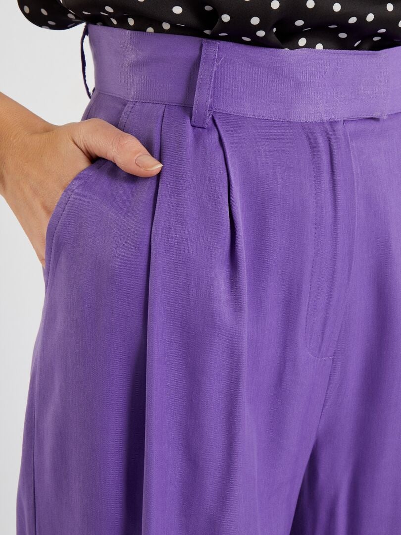 Leggings En Satin Violet Aventures Des Toiles - Taille 42 - Neuf Avec étiquettes - Fabriqué En France