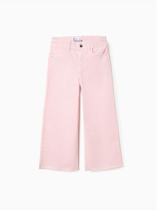 Pantaloni larghi in sargia con orli sfrangiati - Kiabi Pantaloni larghi in sargia con orli sfrangiati - Kiabi