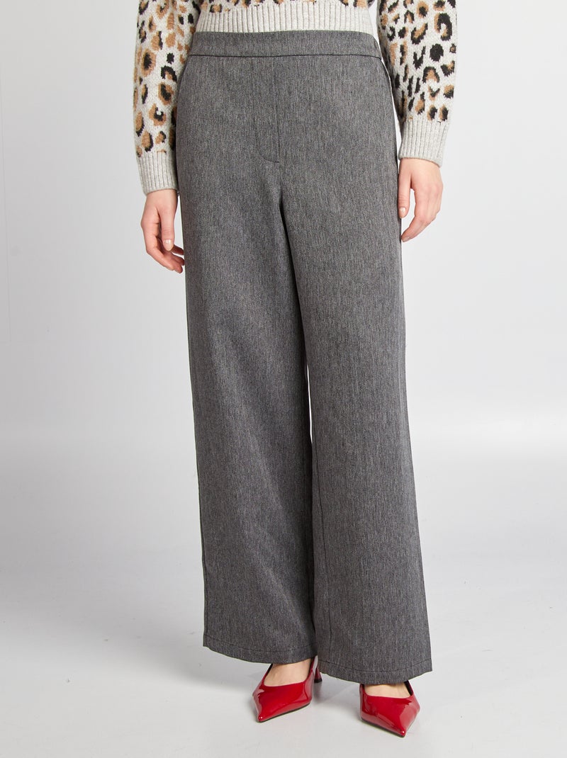 Pantaloni larghi in spigato 'JDY' GRIGIO - Kiabi