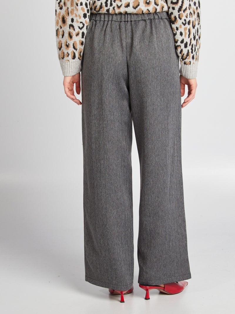 Pantaloni larghi in spigato 'JDY' GRIGIO - Kiabi