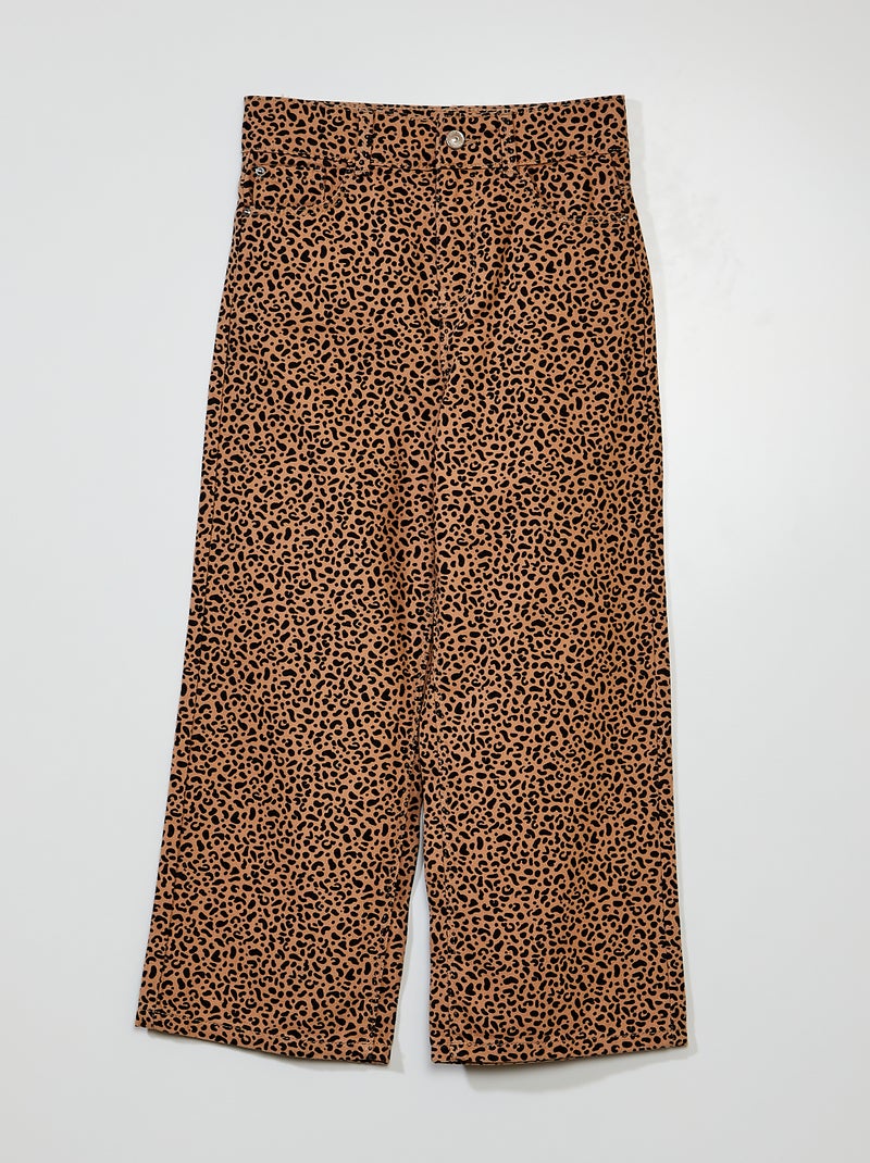 Pantaloni larghi 'leopardo' BEIGE - Kiabi