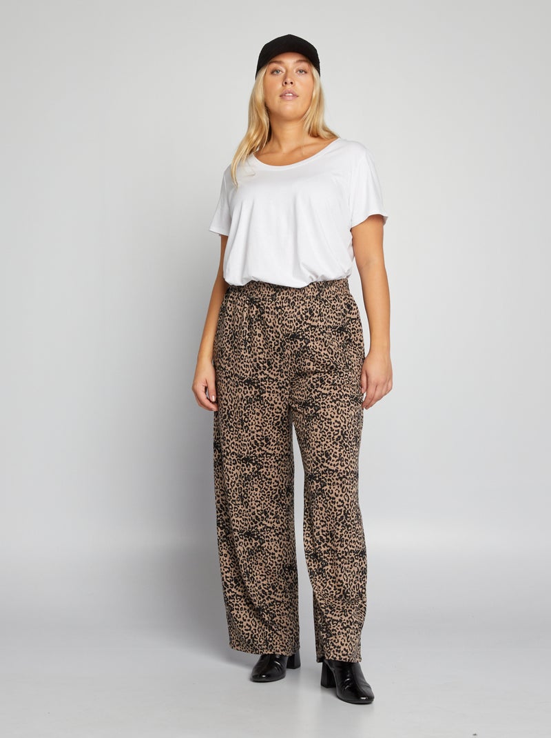 Pantaloni larghi 'leopardo' leopardato - Kiabi