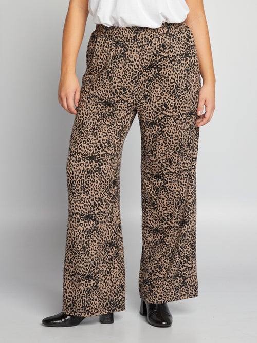 Pantaloni larghi 'leopardo' - Kiabi