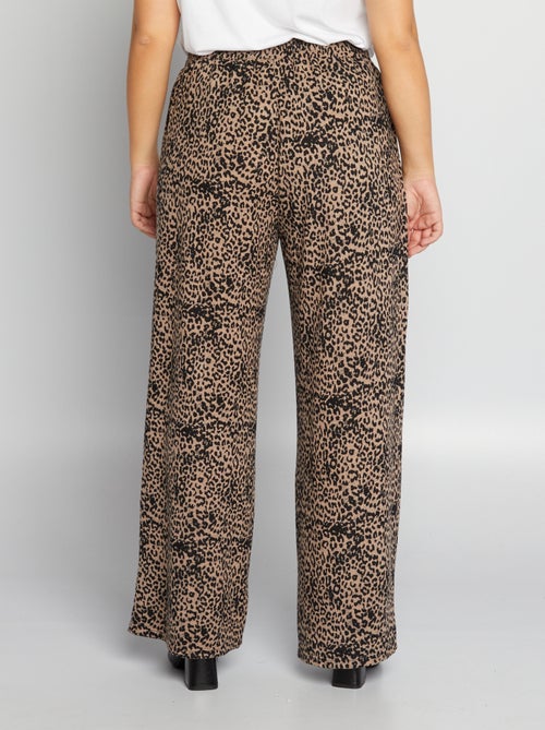 Pantaloni larghi 'leopardo' - Kiabi
