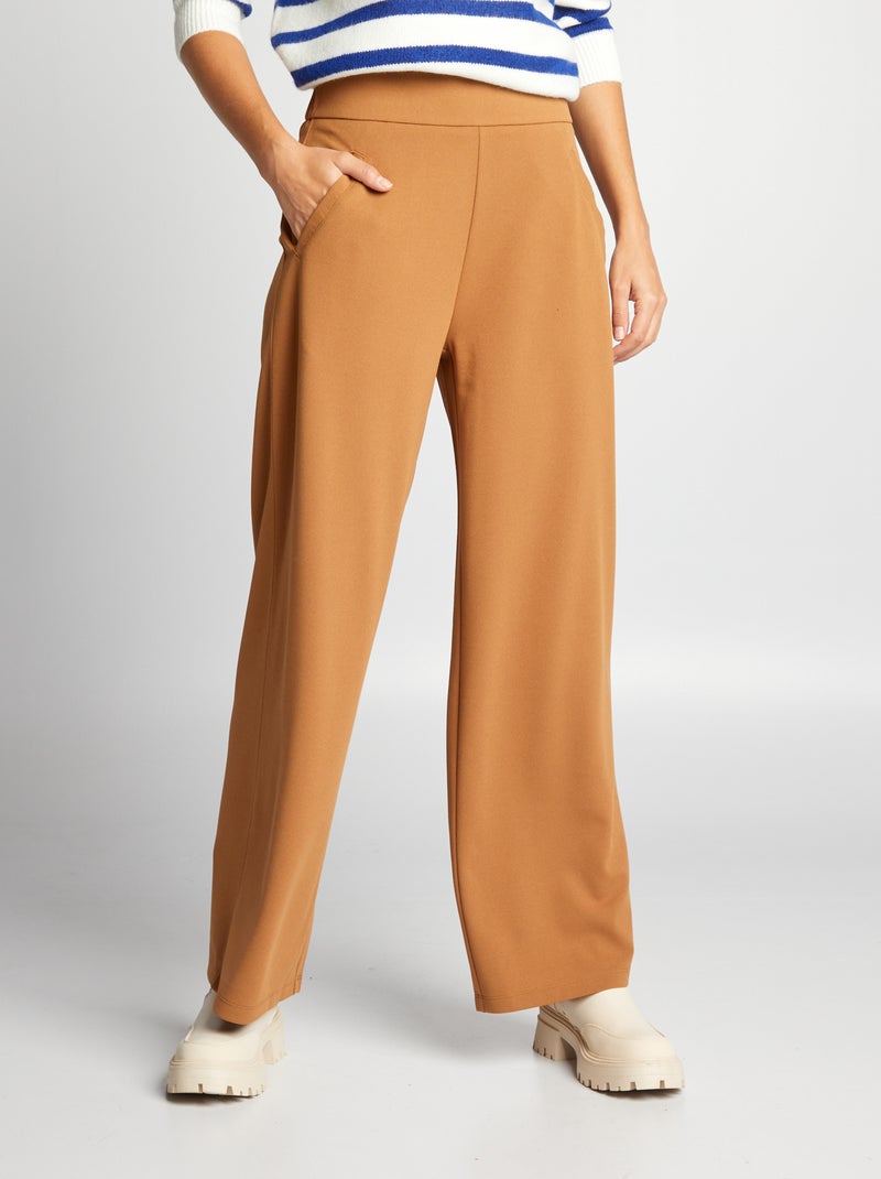 Pantaloni larghi morbidi 'JDY' MARRONE - Kiabi