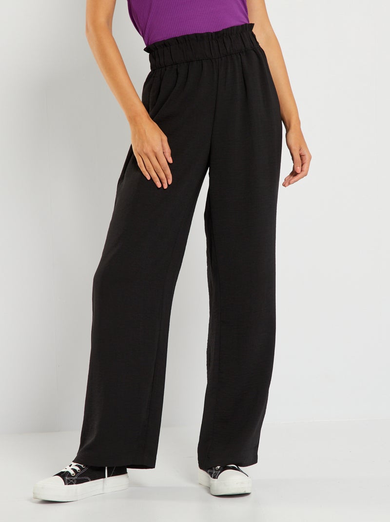 Pantaloni larghi morbidi 'JDY' nero - Kiabi